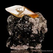 Calcite on Sphalerite, with Dolomite