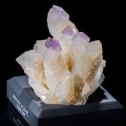 Amethyst on Quartz Scepter