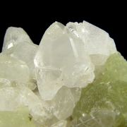 Prehnite casts after Anhydrite with Calcite