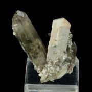 Orthoclase twin with Quartz (v. Smoky)