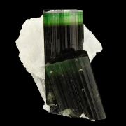 Tourmaline with Albite (var: “Cleavelandite”)