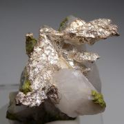 Silver on Quartz, Epidote