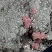 Rhodochrosite with Quartz