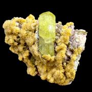 Fluorapatite, calcite