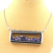 Raw Tanzanite Necklace.