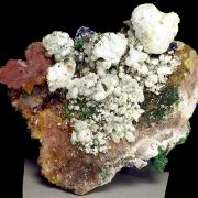 Magnesite, malachite, dolomite