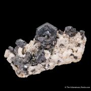 Hematite on Adularia