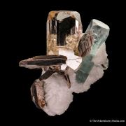 Topaz, Aquamarine, Muscovite, and Cleavelandite