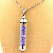 Raw Tanzanite Necklace.