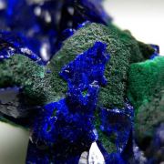 Azurite with Malachite