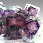 FLUORITE with PHANTOMS, PYRITE