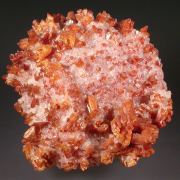 Vanadinite on Calcite