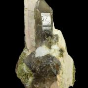 Microcline, epidote, quartz var. smoky  POLAND