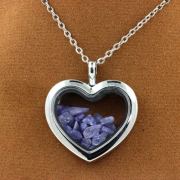 Raw Tanzanite Necklace.