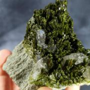 QUARTZ on EPIDOTE - Le Cornillon, France