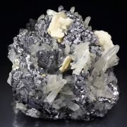 GALENA SPINEL LAW TWIN, CALCITE