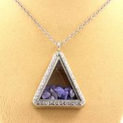 Raw Tanzanite Necklace.