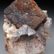 Cerussite on Galena