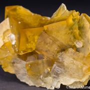 Quartz on Fluorite