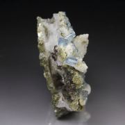 gem FLUORAPATITE, ALBITE