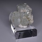 AQUAMARINE and MUSCOVITE - Pingwu beryl mine, Mt Xuebaoding, Pingwu Co., Mianyang, Sichuan, China