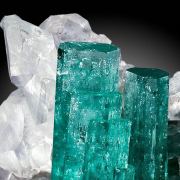 Emerald With Calcite