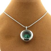 Raw Emerald necklace.