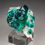 gemmy DIOPTASE, CALCITE