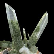 Quartz, chlorite, albite