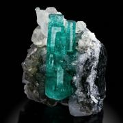 Emerald With Calcite