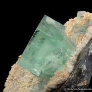 Fluorite on Quartz