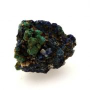 Chessylite ( Azurite ) + Cuprite.