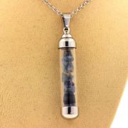 Raw Kyanite necklace.