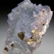 Chalcopyrite on Fluorite