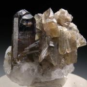 Tanzanite on Calcite