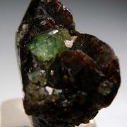 Sphene with Tsavorite, Pyrite