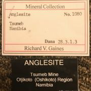 Anglesite with Posnjakite