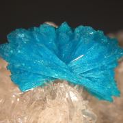 Cavansite on Heulandite