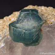 Apatite on Quartz