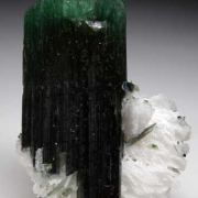 Elbaite with Beryl on Albite