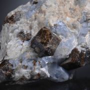 Grossular (Andradite) on Blue Calcite