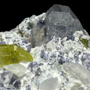 Sphalerite, quartz, talc, lollingite