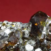 Sphalerite ( var. Cleophane ) on Galena