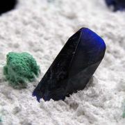 Azurite with Malachite