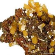 Wulfenite With Calcite