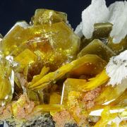 Wulfenite with Mimetite and Barite