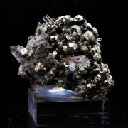 Siderite, Quartz, Pyrite.