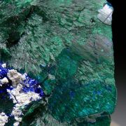 Azurite with Malachite