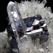 Galena on Quartz with Chlorite