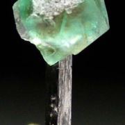 Fluorite on Schorl